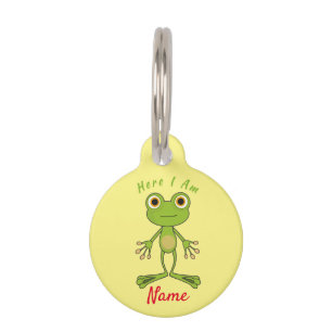 Médaillon Pour Animaux Ici, je suis une jolie grenouille Thunder_Cove