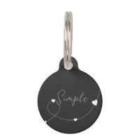 Illustration simple avec les coeurs dans un style 