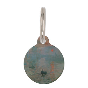 Médaillon Pour Animaux Impression Soleil Levant de Claude Monet, impressi