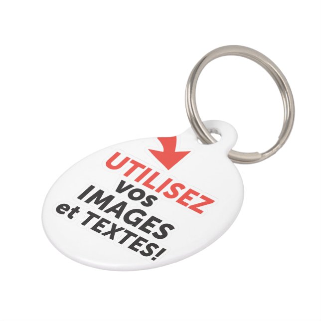 Médaillon Pour Animaux Imprimer vos designs en ligne DIY Français (Côté )