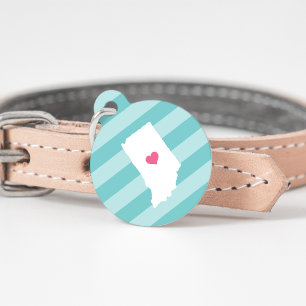 Médaillon Pour Animaux Indiana Heart
