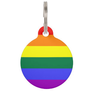 Médaillon Pour Animaux Indicateur de la fierté arc-en-ciel