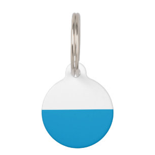 Médaillon Pour Animaux Insigne d'identification de chien avec drapeau de