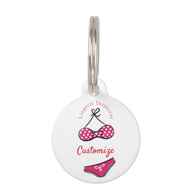 Médaillon Pour Animaux Inspecteur de lingerie Thunder_Cove (Devant)