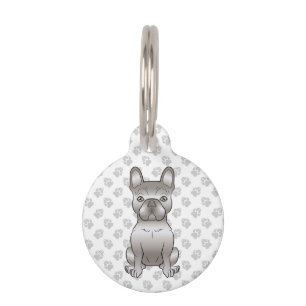Médaillon Pour Animaux Isabella Bouledogue Français Frenchie Chien & Info