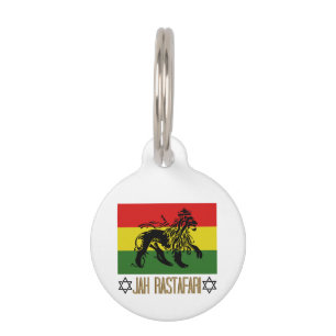 Médaillon Pour Animaux Jah Rastafari