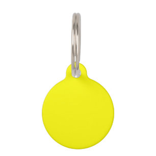 Médaillon Pour Animaux Jaune clair (couleur solide)