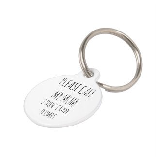 Médaillon Pour Animaux Je n'ai pas le mot d'ordre de l'oreille