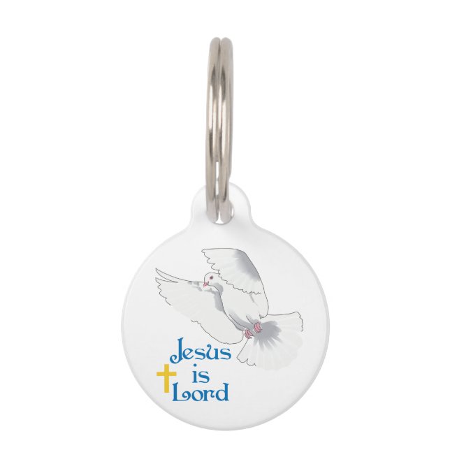 Médaillon Pour Animaux Jésus est Seigneur (Devant)