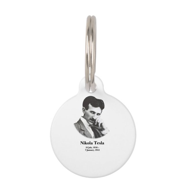 Médaillon Pour Animaux Jeune Tesla (Devant)