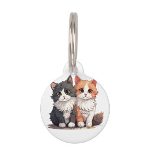 Médaillon Pour Animaux Joli Nom de Chat Tag d'Identification pour Animal 