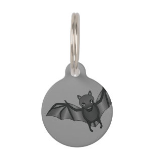 Médaillon Pour Animaux Jolie illustration de chauve-souris en dessin anim