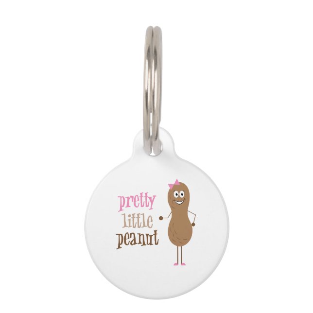 Médaillon Pour Animaux Jolie Petite cacahuète (Devant)