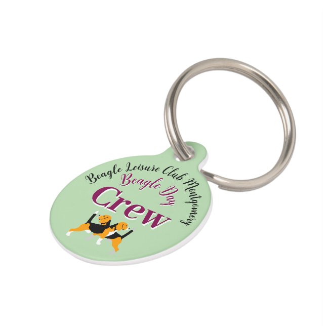 Médaillon Pour Animaux Journée du chien Beagle de la poste (Côté )
