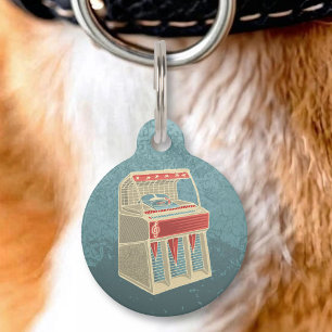 Médaillon Pour Animaux Juke-box Grunge
