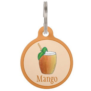 Médaillon Pour Animaux Lassi de mangue Boisson rafraîchissante indienne a