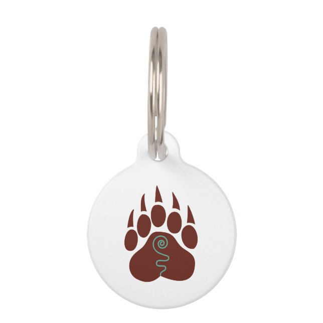 Médaillon Pour Animaux Lavette Brown (Devant)