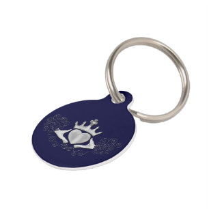 Médaillon Pour Animaux Le Claddagh (Argent)