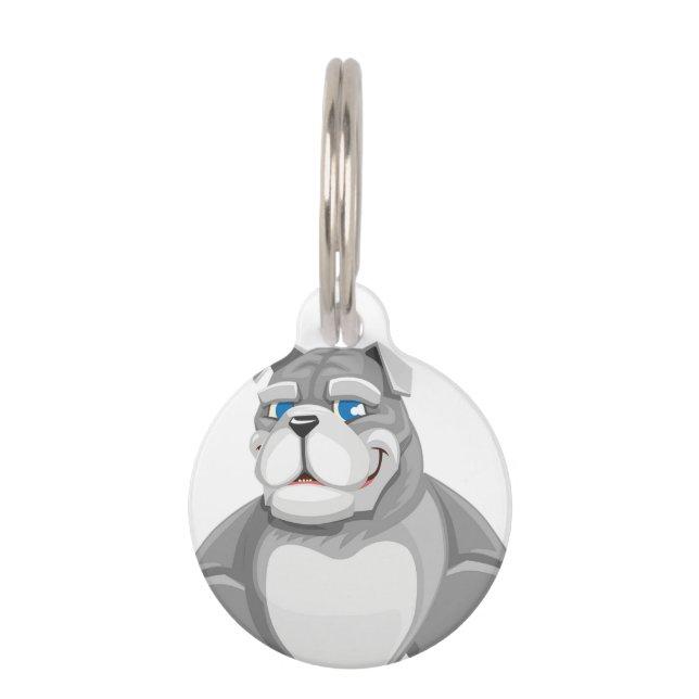 Médaillon Pour Animaux Le taureau américain (Devant)