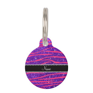 Médaillon Pour Animaux Le zèbre nommé fait sur commande de roses indien