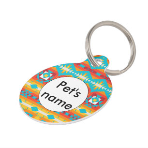 Médaillon Pour Animaux Lignes de formes tribales