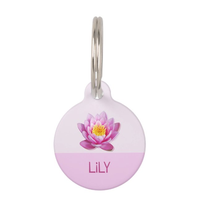 Médaillon Pour Animaux Lily Cat Dog Name (Devant)