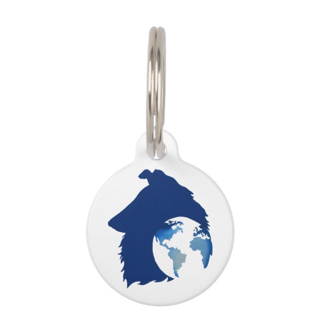 Médaillon Pour Animaux Logo de ColliesWithoutBorders (Devant)