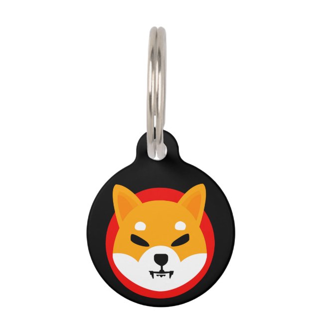 Médaillon Pour Animaux Logo de Shiba Inu (Devant)