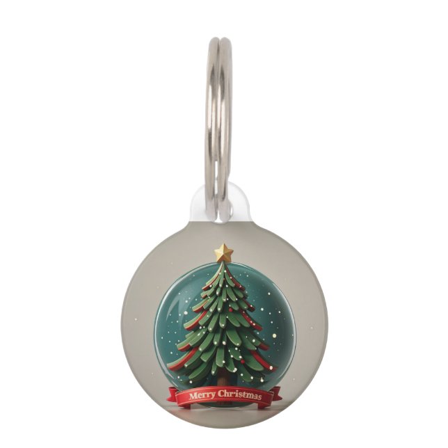 Médaillon Pour Animaux lot d'animaux de Noël (Devant)