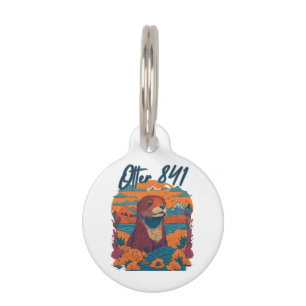 Médaillon Pour Animaux Loutre de surf 841 Loutre Mon Chemin Loutre de mer