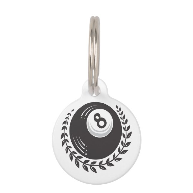 Médaillon Pour Animaux Magic 8 Ball Tattoo (Devant)