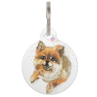 Médaillon Pour Animaux Main - Tiret Corgi Pet ID Balise pour Anniversaire