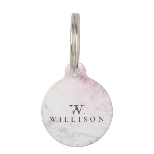 Médaillon Pour Animaux Marbre de luxe Design personnalisé