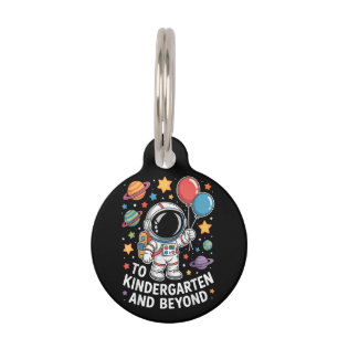 Médaillon Pour Animaux Maternelle et au-delà Astronaute Espace 