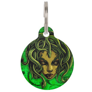 Médaillon Pour Animaux Medusa