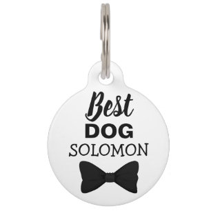 Médaillon Pour Animaux Meilleur chien animal mariage élégant noir