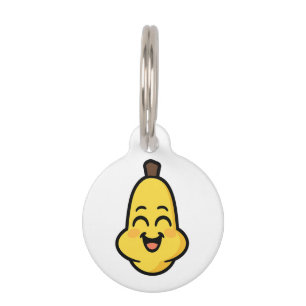 Médaillon Pour Animaux Mignon Banini Banana Art de personnage Kawaii