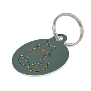 Médaillon Pour Animaux Mignon Chat Noël Maman Chat Drôle Xmas Amoureux de