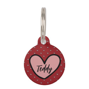 Médaillon Pour Animaux Modèle personnalisé Stylist Sweet Heart pour anima