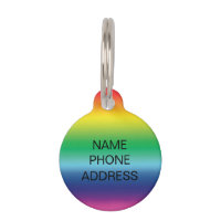 moderne rainbow nom personnalisé contact info chie