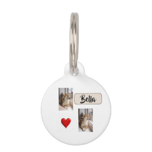 Médaillon Pour Animaux Mon ami à poils – Étiquette de photo de chien rond