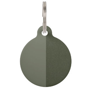 Médaillon Pour Animaux Moss Green Étiquette de Compagnon à Personnaliser 