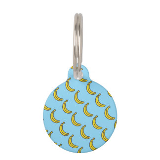 Médaillon Pour Animaux Motif Adorable Banane Été Amoureux Animaux