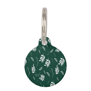 Médaillon Pour Animaux motif de feuille