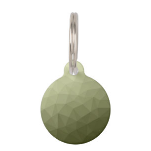 Médaillon Pour Animaux Motif de maille géométrique à dégradé vert clair d