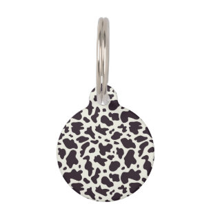 Médaillon Pour Animaux Motif de vache noir et blanc Imprimer