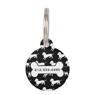 Médaillon Pour Animaux Motif mignon de teckel