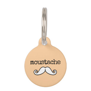 Médaillon Pour Animaux Moustache drôle