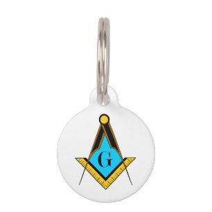 Médaillon Pour Animaux Mystique de boussole de carré de symbole de