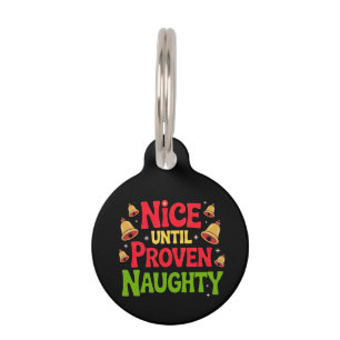 Médaillon Pour Animaux Nice Jusqu'À Proven Drôle Design de Noël Cheeky